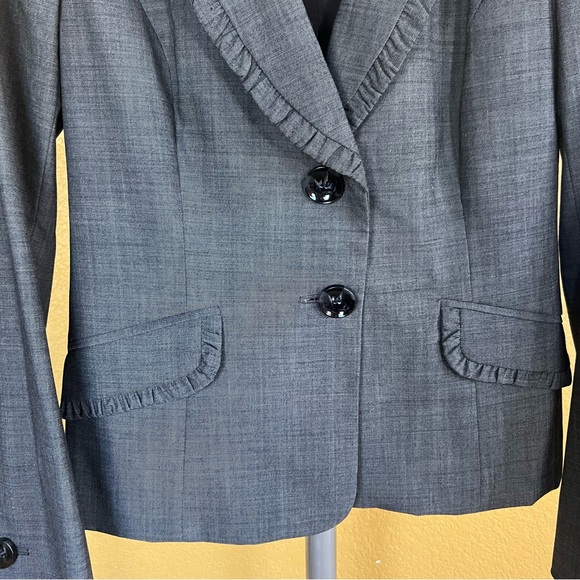Classiques Entier Gray Blazer Tailored Suit Jacket - Picture 3 of 10